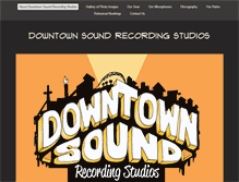 Tablet Screenshot of downtownsoundstudio.com